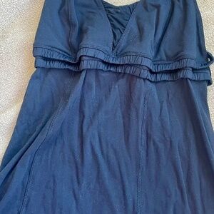 Lululemon Womens Black  Open Back Dignity Halter Workout Yoga Tank